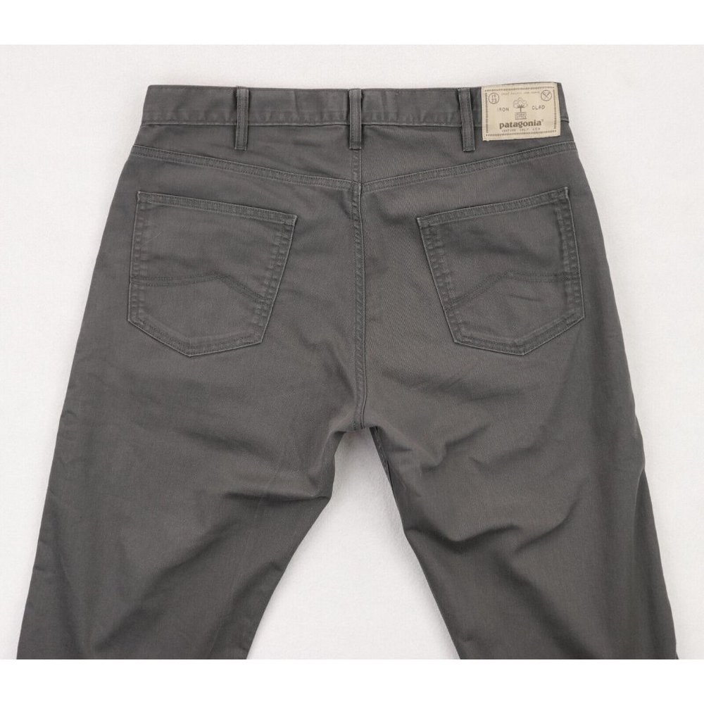 Patagonia Performance Twill Jeans Men's 35 X 30 Forge Gray Straight Iron Clad - Picture 4 of 9